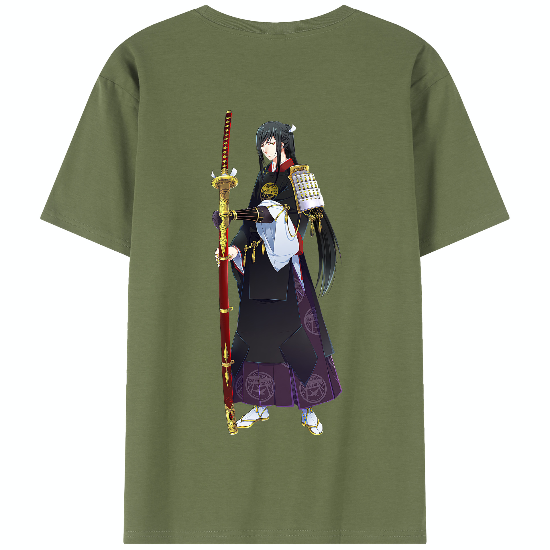 （画像用） 刀剣乱舞 Touken Ranbu 綿100％半袖Tシャツ（背面プリント）